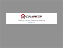 Tablet Screenshot of montanalottery.com